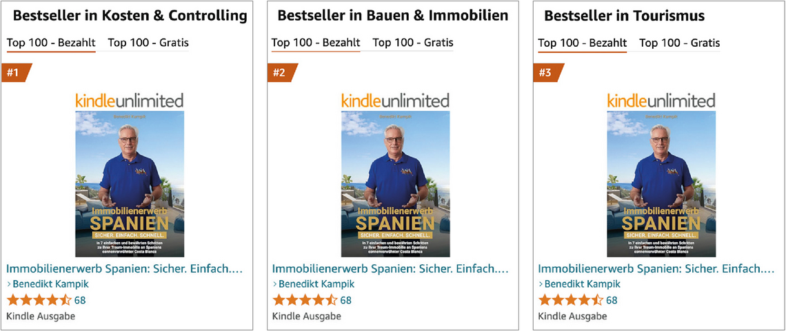Amazon Kindle Bestseller Benedikt Kampik